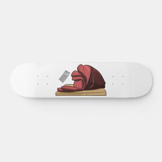 Skateboard Illustration de jambon (Horz)