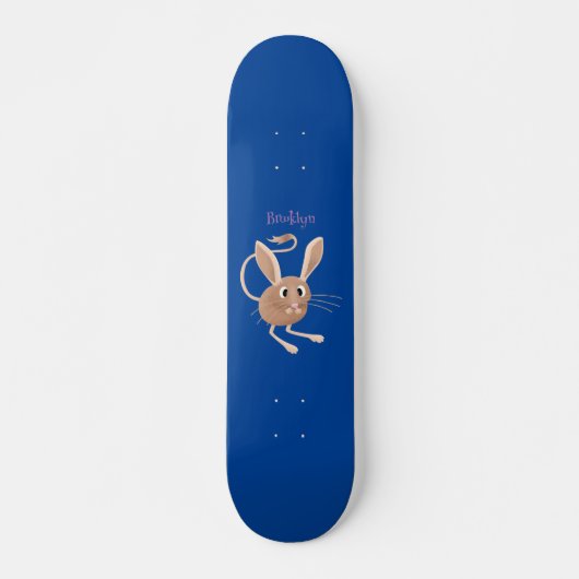 Skateboard Illustration de jerboa aux longues oreilles (Devant)