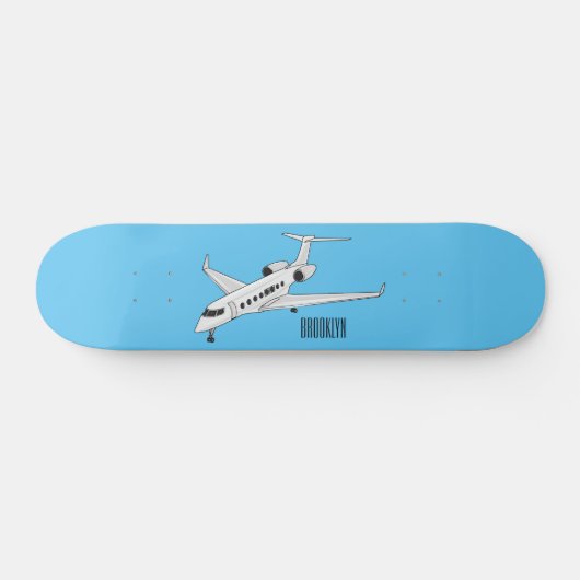 Skateboard Illustration de jet privé (Horz)