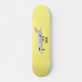 Skateboard Illustration de jet privé (Devant)