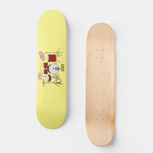 Skateboard Illustration de kit de batterie (Recto)