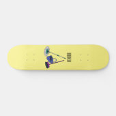 Skateboard Illustration de la bande dessinée Broom & mop (Horz)