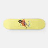 Skateboard Illustration de la brouette en brouette orange trè (Horz)