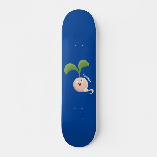 Skateboard Illustration de la caricature de la gerbe de grain (Devant)