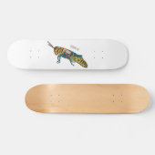 Skateboard Illustration de la caricature de la sauterelle en (Horz)