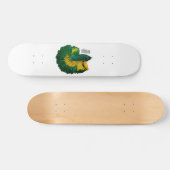 Skateboard Illustration de la caricature de poisson de combat (Horz)