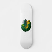 Skateboard Illustration de la caricature de poisson de combat (Devant)