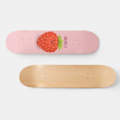 Skateboard Illustration de la fraise Cute kawaii (Horz)