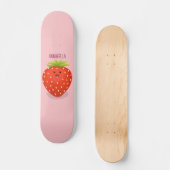 Skateboard Illustration de la fraise Cute kawaii (Recto)
