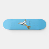 Skateboard Illustration de la girafe de Kung Fu  (Horz)