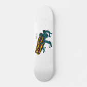 Skateboard Illustration de la grenouille à fléchettes de pois (Devant)