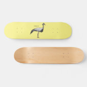 Skateboard Illustration de la grue Demoiselle (Horz)