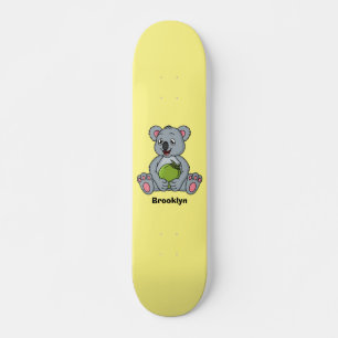 Skateboard Illustration de la koala de Cute et de la noix de