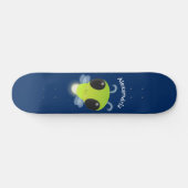 Skateboard Illustration de la luciole vert mou (Horz)