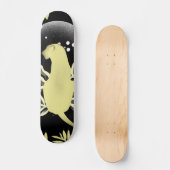 Skateboard Illustration de la lune sauvage d'animal sauvage d (Recto)