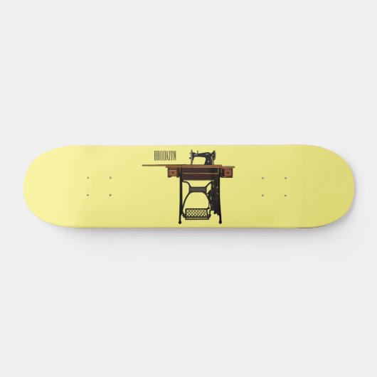 Skateboard Illustration de la machine à coudre (Horz)