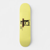 Skateboard Illustration de la machine à coudre (Devant)