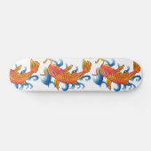 Skateboard Illustration de la nage Koi Fish (Horz)
