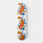 Skateboard Illustration de la nage Koi Fish (Devant)