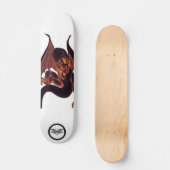 Skateboard Illustration de la peau foncée du dragon (Recto)