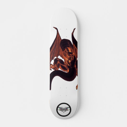 Skateboard Illustration de la peau foncée du dragon (Devant)