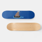 Skateboard Illustration de la pêche de l'ourson mou (Horz)