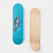 Skateboard Illustration de la petite tortue de mer (Recto)