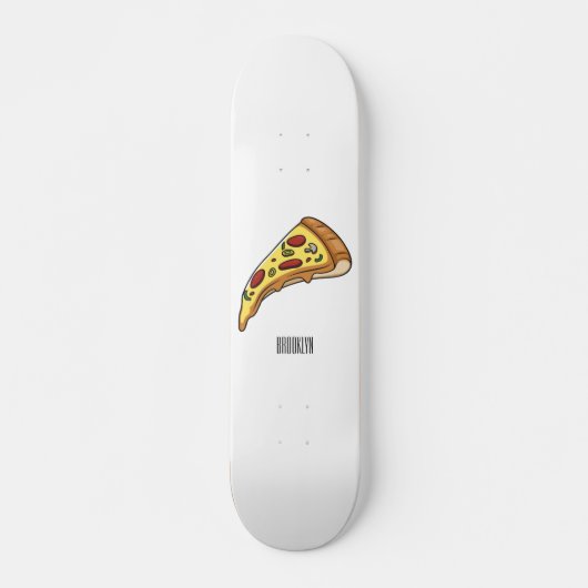 Skateboard Illustration de la pizza (Devant)