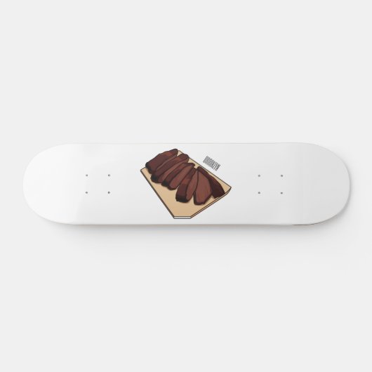 Skateboard Illustration de la poitrine de boeuf (Horz)