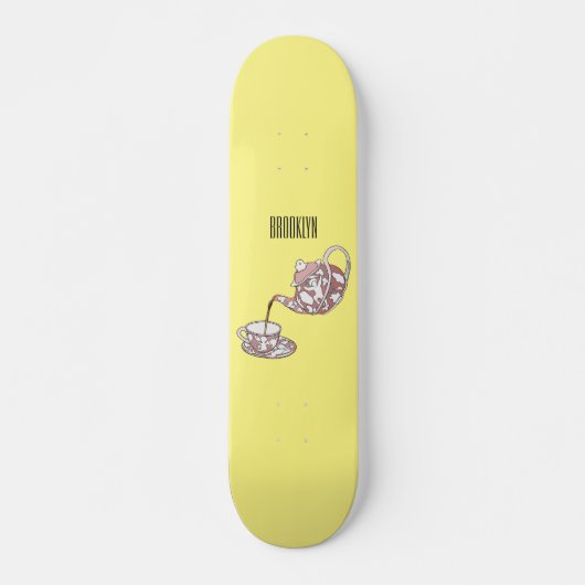 Skateboard Illustration de la série Teacup (Devant)