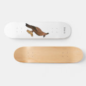 Skateboard Illustration de l'aigle à faucon de Javan (Horz)