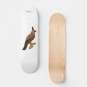 Skateboard Illustration de l'aigle à faucon de Javan (Recto)