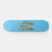 Skateboard Illustration de l'alligator garfish (Horz)