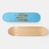 Skateboard Illustration de l'alligator garfish (Horz)