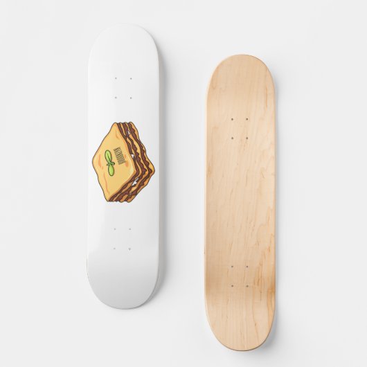Skateboard Illustration de Lasagna (Recto)