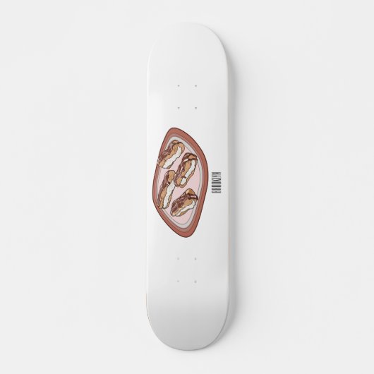 Skateboard Illustration de l'éclair de chocolat (Devant)