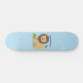 Skateboard Illustration de l'effervescence de lions heureux (Horz)