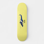 Skateboard Illustration de l'hélicoptère de police (Devant)