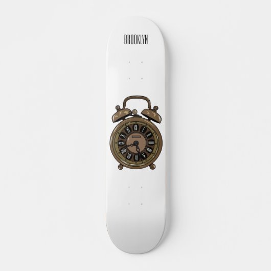 Skateboard Illustration de l'horloge d'alarme (Devant)