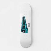 Skateboard Illustration de locomotive électrique (Devant)