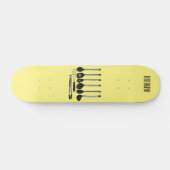 Skateboard Illustration de l'ustensile de cuisine (Horz)