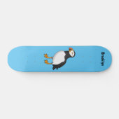 Skateboard Illustration de macareux de l'Atlantique (Horz)