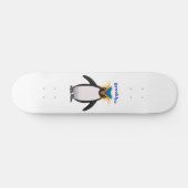 Skateboard Illustration de mignon macaroni pingouin (Horz)