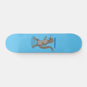 Skateboard Illustration de mignonne mangouste (Horz)