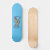Skateboard Illustration de mignonne mangouste (Recto)