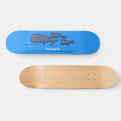Skateboard Illustration de mignonne migratrice de baleines à  (Horz)