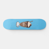 Skateboard Illustration de milk-shake au chocolat (Horz)