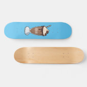 Skateboard Illustration de milk-shake au chocolat (Horz)