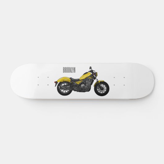 Skateboard Illustration de moto Cruiser (Horz)