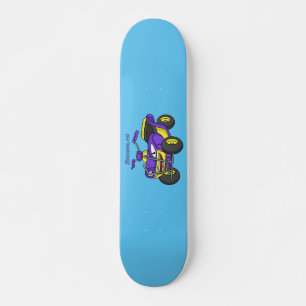 Skateboard Illustration de moto Purple Quad